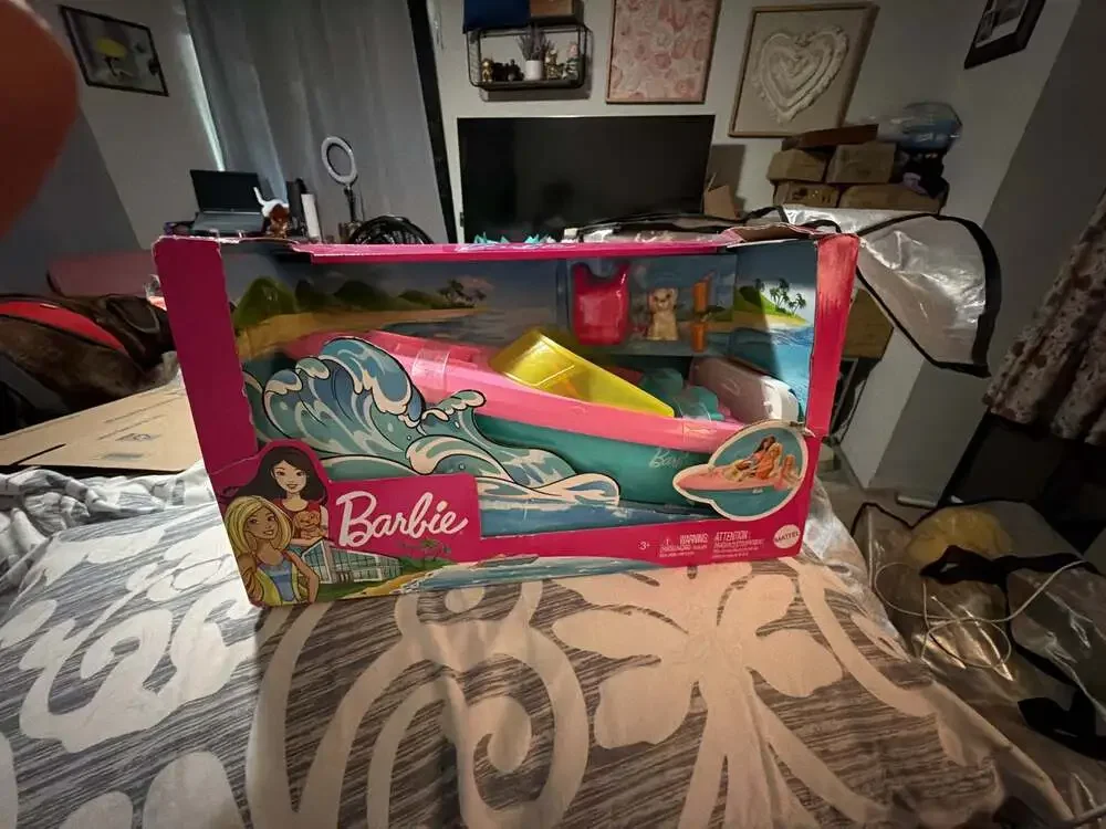 Mattel Barbie Boat Playset with Puppy and Accessories